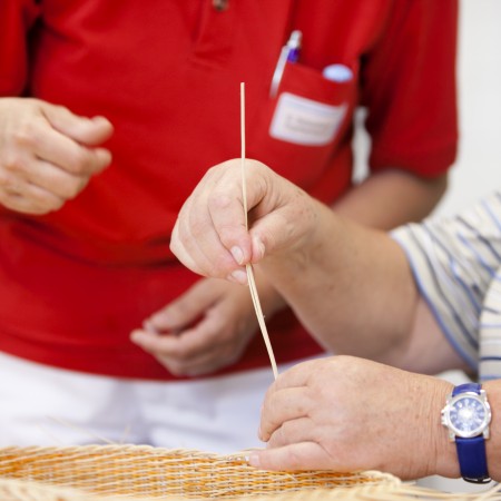 Ergotherapie - Korbflechten